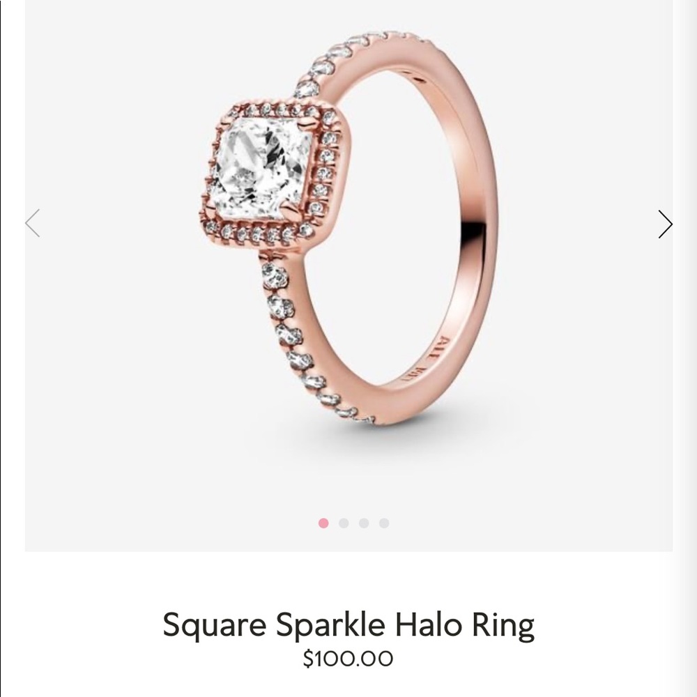 Pandora sparkle halo ring